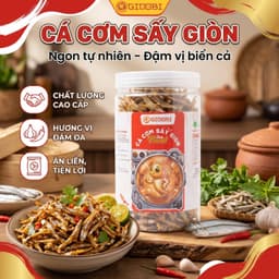 [GIDOBI] Cá cơm sấy giòn - chuẩn xuất khẩu - 100g-200g đồ ăn vặt ngon giá rẻ Đặc Sản Phan Thiết 5