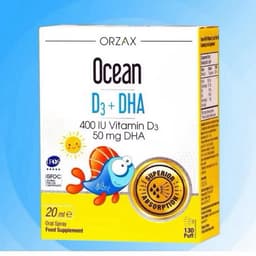 Ocean D3 DHA nhập khẩu Châu Âu, Dạng xịt tiện lợi, tăng chiều cao,phát triển trí não và thị lực|20ml 3