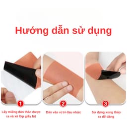 [HÀNG LOẠI 1] Combo 6 túi 300 miếng dán nóng ngải cứu giảm đau nhức cơ thể, vai gáy, đau cơ 5