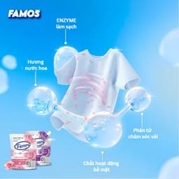 Nước Giặt Xả 2in1 Umi Hàn Quốc Túi 3 Lít và Famos Túi 2.1 Lít. LMS 9