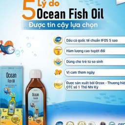 Ocean Fish Oil (150ml) Omega 3 DHA Dầu Cá Hỗ Trợ Phát Triển Trí Não Thị Giác Cho Bé 3