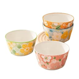 Chén Sứ Trụ 3D Hình Hoa 4.5inch 11cm 5