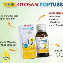 Siro Ho Thảo Dược Fortuss Otosan (Mẫu mới) Hỗ trợ Bổ Phế , Làm Dịu Con Ho, Bảo Vệ Niêm Mạc 1
