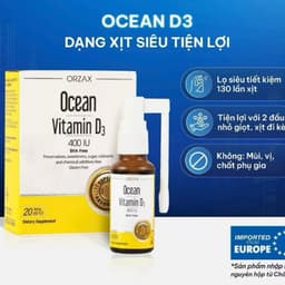 Vitamin Ocean D3 - dạng vòi xịt nhỏ giọt dễ sử dụng nhập khẩu từ Châu Âu ( Chai 20ml ) 1