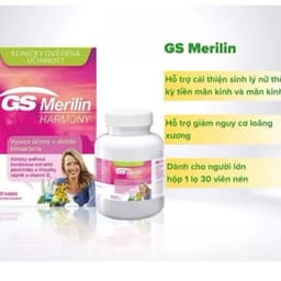 GS Merilin ( Hộp 30 viên ) Hỗ trợ cân bằng nội tiết tố nữ, cho phụ nữ tiền mãn kinh và mãn kinh , Cộng Hòa Séc 2