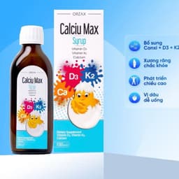 Calciu Max Syrup - bổ sung D3+K3Mk7 hỗ trợ phát triển hệ xương răng bé cao lớn khỏe mạnh 1
