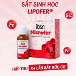 Ocean Microfer -sắt hữu cơ nhỏ giọt cho bé giúp cải thiện tình trạng thiếu máu (lọ 30ml) | Nhập khẩu chính hãng Châu Âu 1