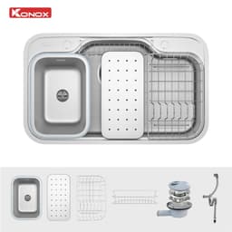 Chậu rửa bát Konox 8048SU Dekor 2