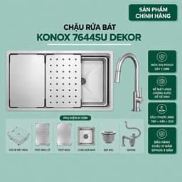 Chậu rửa bát Konox 7644SU Dekor 1