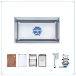 CHẬU RỬA BÁT 1 HỐ NOBINOX LIRA NJ562D | Hàng chính hãng 2