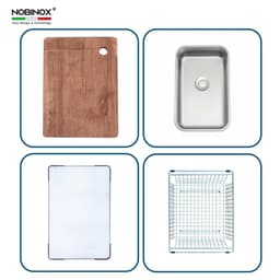 CHẬU RỬA BÁT 1 HỐ NOBINOX LIRA NJ562D | Hàng chính hãng 3