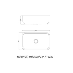 CHẬU RỬA BÁT 1 HỐ NOBINOX PURA NT622U 9
