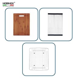CHẬU RỬA BÁT 2 HỐ NOBINOX LIKEN NL700 7