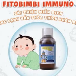 FITOBIMBI IMMUNO ( Chai 200ml) Siro Tăng Đề Kháng Cho Bé Hỗ Trợ Miễn Dịch và Phòng Ngừa Bệnh Vặt 3