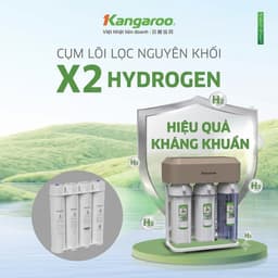 Máy Lọc Nước Kangaroo Hydrogen KG12K3-H1, 12 Lõi Lọc RO Vortex, Tạo Hydrogen, Để Gầm Tủ Bếp Công Suất 18L/H 5
