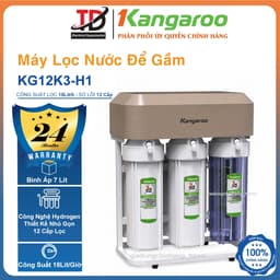 Máy Lọc Nước Kangaroo Hydrogen KG12K3-H1, 12 Lõi Lọc RO Vortex, Tạo Hydrogen, Để Gầm Tủ Bếp Công Suất 18L/H 1
