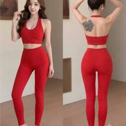 Bộ tập Gym, Yoga, Erobic cho nữ chất LuLu hàng Quảng Châu cao cấp BT907 2