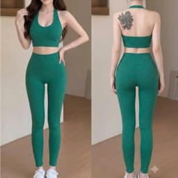 Bộ tập Gym, Yoga, Erobic cho nữ chất LuLu hàng Quảng Châu cao cấp BT907 9
