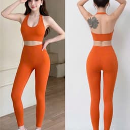 Bộ tập Gym, Yoga, Erobic cho nữ chất LuLu hàng Quảng Châu cao cấp BT907 1