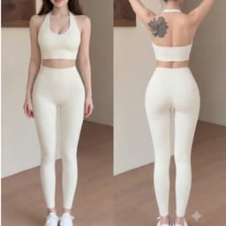 Bộ tập Gym, Yoga, Erobic cho nữ chất LuLu hàng Quảng Châu cao cấp BT907 3