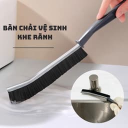 Bàn chải vệ sinh tam giác mũi cong gấp gọn đa năng và Bàn Chải Vệ Sinh Góc Chết. LMS 8