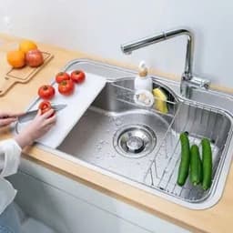 CHẬU RỬA BÁT 1 HỐ NOBINOX ROSA NN975D | Hàng chính hãng 4