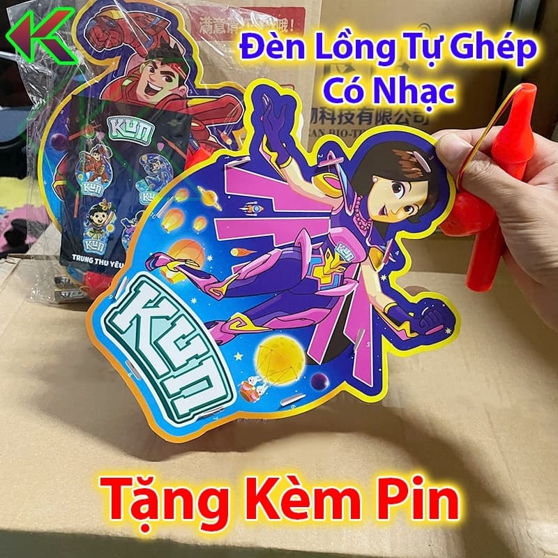 Đèn Lồng Trung Thu có nhạc Tự Lắp Ghép - Tặng Kèm Pin - Đồ Chơi Kích Thích Trí Tò Mò Của Trẻ