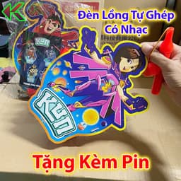 Đèn Lồng Trung Thu Tự Lắp Ghép Có Nhạc - Tặng Kèm Pin - Đồ Chơi Kích Thích Trí Tò Mò Của Trẻ 1