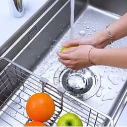 CHẬU RỬA BÁT 1 HỐ NOBINOX LIRA NJ566D | Kích thước 860X445 | Hàng chính hãng 5