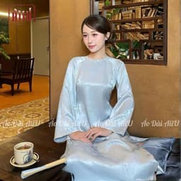 Áo Dài Cách Tân Dáng Suông Chiêu Dao, Áo Dài Họa Tiết Thanh Lịch Dáng Suông Sang Trọng - Áo Dài AiiU 6