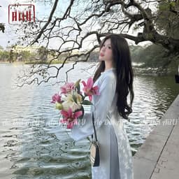 Áo Dài Cách Tân Dáng Suông Chiêu Dao, Áo Dài Họa Tiết Thanh Lịch Dáng Suông Sang Trọng - Áo Dài AiiU 8
