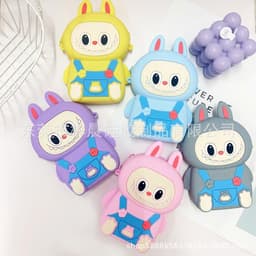 Túi xách silicon đeo chéo hình Labu.. buubu mặc yếm cho bé đựng lì xì mỹ phẩm thời trang túi tỏi làm quà tặng 8