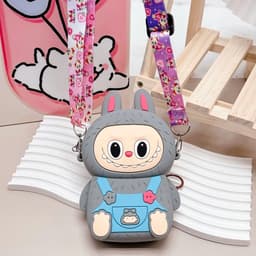 Túi xách silicon đeo chéo hình Labu.. buubu mặc yếm cho bé đựng lì xì mỹ phẩm thời trang túi tỏi làm quà tặng 9
