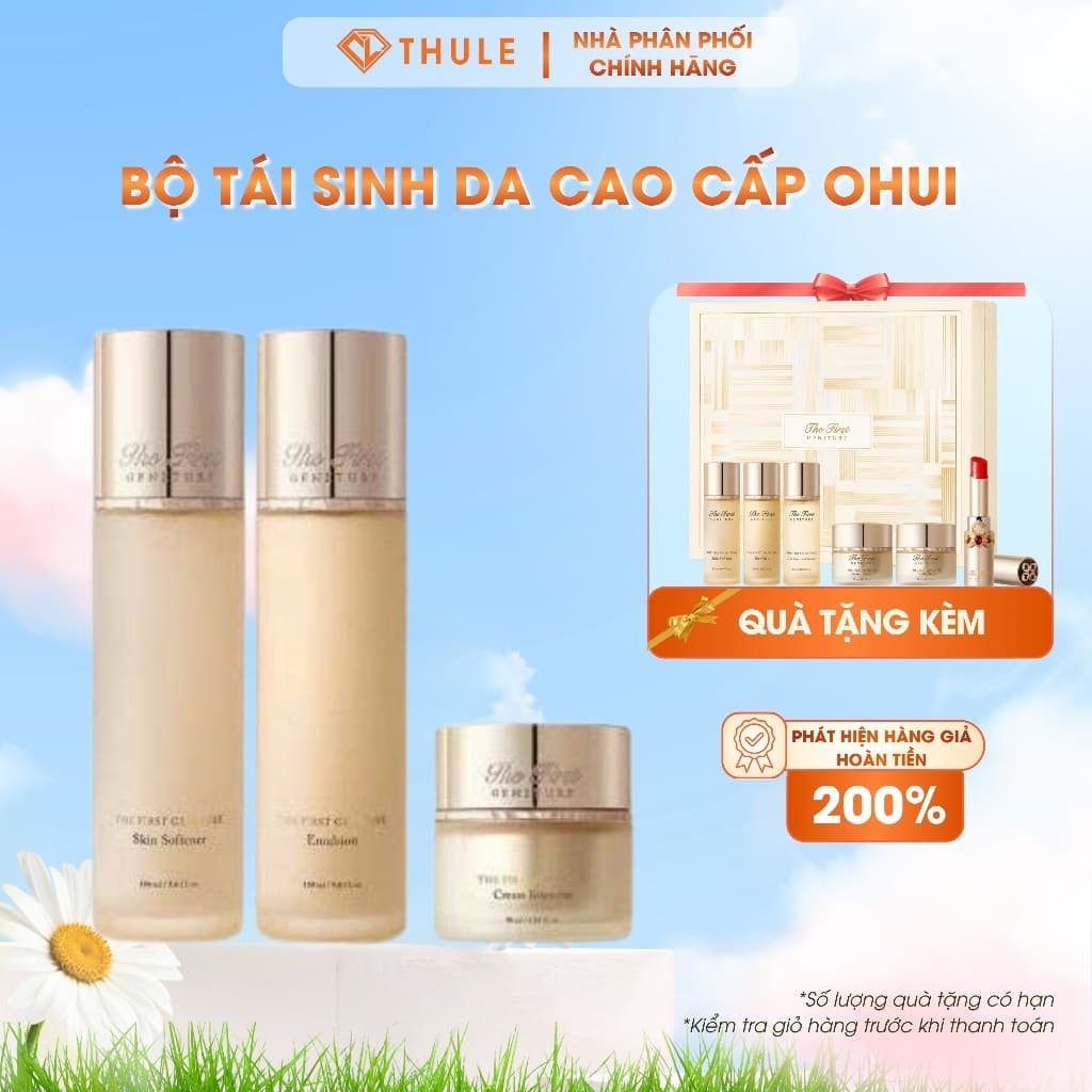 Bộ Dưỡng Da Ohui The First Geniture Giúp Tái Sinh Săn Chắc Da Hàn Quốc Chính Hãng