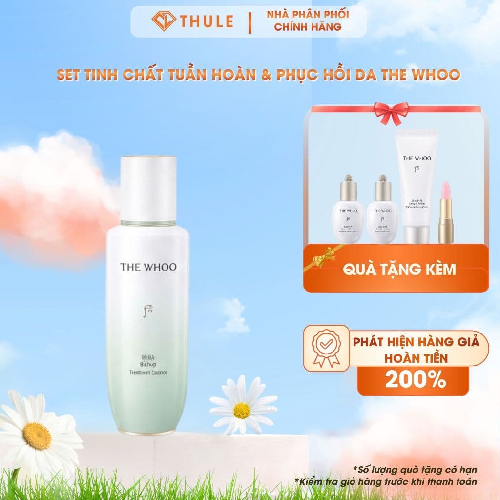 Set Tinh Chất The Whoo Bichup Self-Generating Anti-Aging Essence Phục Hồi Trẻ Hóa Da, Tăng Đàn Hồi, Giảm Nếp Nhăn