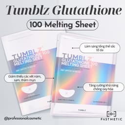 Tumblz Glutathione 100 Melting Sheet-Mặt nạ film tan chảy sáng da, mờ nám, thâm 4