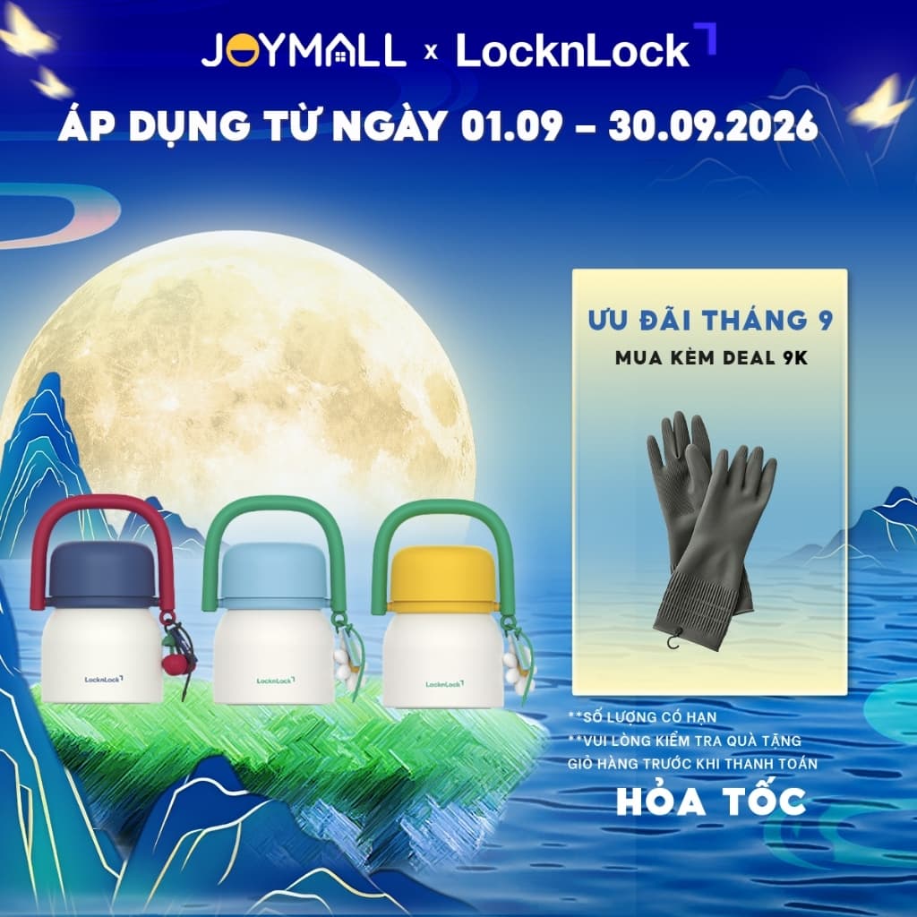 Bình giữ nhiệt đựng thức ăn LocknLock LHC8068 700ml Inox 304 có kèm muỗng, Hàng Chính Hãng - JoyMall