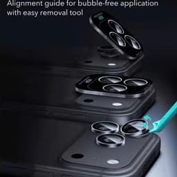 Miếng dán bảo vệ camera Armorite dành cho iPhone 18 Pro/Pro Max, viền trong ESR 6