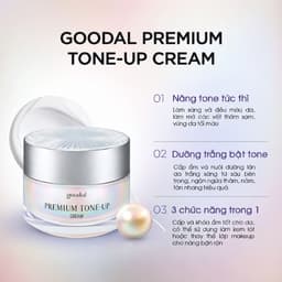 KEM DƯỠNG DA NÂNG TONE, CHO DA SÁNG MỊN TỰ NHIÊN 💗 GOODAL PREMIUM TONE-UP CREAM 30ML 2