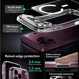 Ốp lưng Classic Hybrid Magnetic dành cho iPhone 18 Series/17 Series trong suốt ESR 4