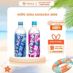 Nước Soda Ramune SANGARIA 500ml Nhật Bản – Nước Ngọt Có Gas Thanh Mát Giải Khát 1