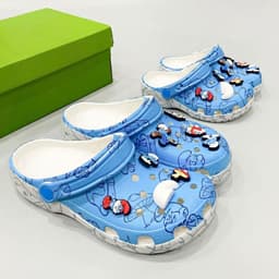Dép sục dinas classic xì trum trẻ em và người lớn, sục xì trum unisex cao cấp tặng kèm charm jibbitz trang trí 2