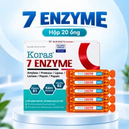 ✅(Chính Hãng) 7 ENZYMES Koras cải thiện biếng ăn còi xương suy dinh dưỡng, giúp trẻ ăn ngon, hấp thu, Hộp 20 ống 6