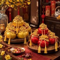 Hũ sứ Kim Tiền Tài Lộc May Mắn để bàn thờ Thần Tài - Kích thước 13x11cm, trang trí gạo muối phong thủy. 4