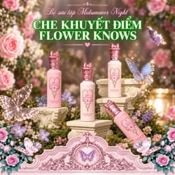 [AUTH] Kem che khuyết điểm dạng lỏng kết hợp làm sáng da Highlight FLOWER KNOWS (Hoa Biếc) dòng Midsummer Fairytails 6g 1
