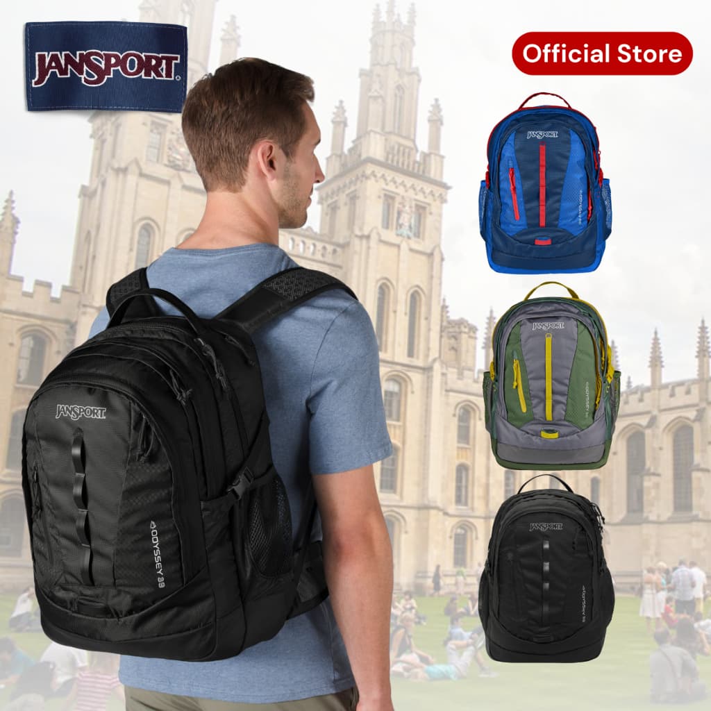 Balo chính hãng Jansport (USA) Odyssey 39L cao cấp, nhiều ngăn tiện lợi, ngăn laptop 15"