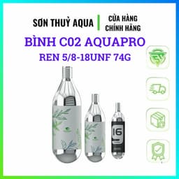 Vỏ bình CO2 3/8-24UNF - 5/8-18UNF AQUAPRO chính hãng Thủy Sinh cá cảnh 1