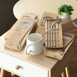 Bộ ống hút inox 304 cao cấp kèm que cọ rửa 2