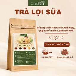 Trà lợi sữa cho mẹ sau sinh An Diên, trà gạo lứt đậu đen mix hỗ trợ sữa về nhanh sau 24h, mát gan thanh nhiệt 1