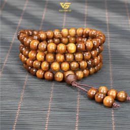 Vòng 108 Hạt Gỗ Bách Xanh 108 Hạt 6/7/8mm - Chuỗi Tràng Đeo Tay, Đeo Cổ, Niệm Phật cho Nam và Nữ | Vua Vòng Gỗ 1